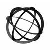 Metal Geometric Sculpture Decorative with Interlocking Rings Elegant
