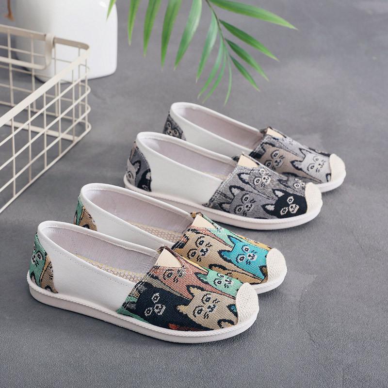 Cloth Shoe Season New Women's Shoes Non-slip Soft Sole Comfortable Canvas Shoes Trendy Versatile Fisherman Shoes
