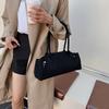 Retro Deerskin Velvet Hand-held Underarm Tote Bag Women's Autumn New Fashion Versatile Shoulder Pillow Bag