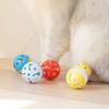 Yousheng 5Pcs Pet Sounding Toy Chimeric Design Rotate Durable Reusable Wear-resistant Interactive Entertainment Plastic Cat Ball Bell Toy for Home