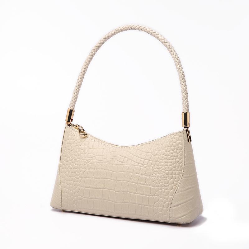 2026 Trendy Genuine Leather Crocodile Pattern Women s Shoulder Bag