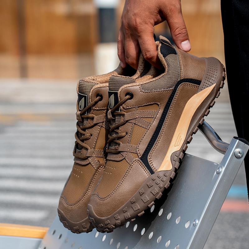 Steel Toe Cap Safety Shoes Protective Shoes Puncture-Proof Anti-smash Construction Shoes Kevlar Insoles Industrial Men Work Boot