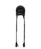 PORTERNA Button Braid Strap Knit Beanie-Black