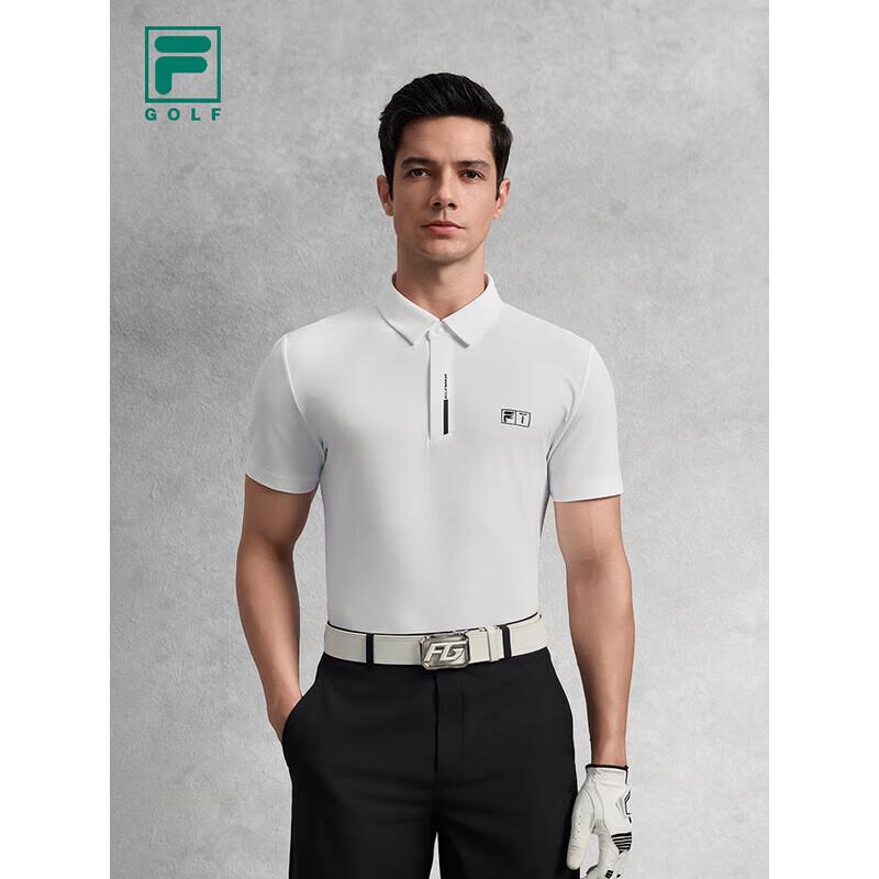 FILA Men's Knitted Short Sleeve Golf Polo Shirt