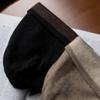 Ladies' 100%Cashmere Double-Sided Double Layered Thick Wearable Knitted Hat For Winter Warmth Contrasting Color Pile Cap For Men
