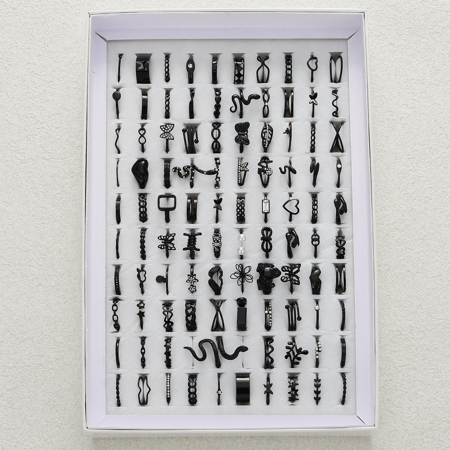 

Эксклюзив для трансграничной электронной коммерции: Коллекция женских ретро колец в темном стиле со змеями