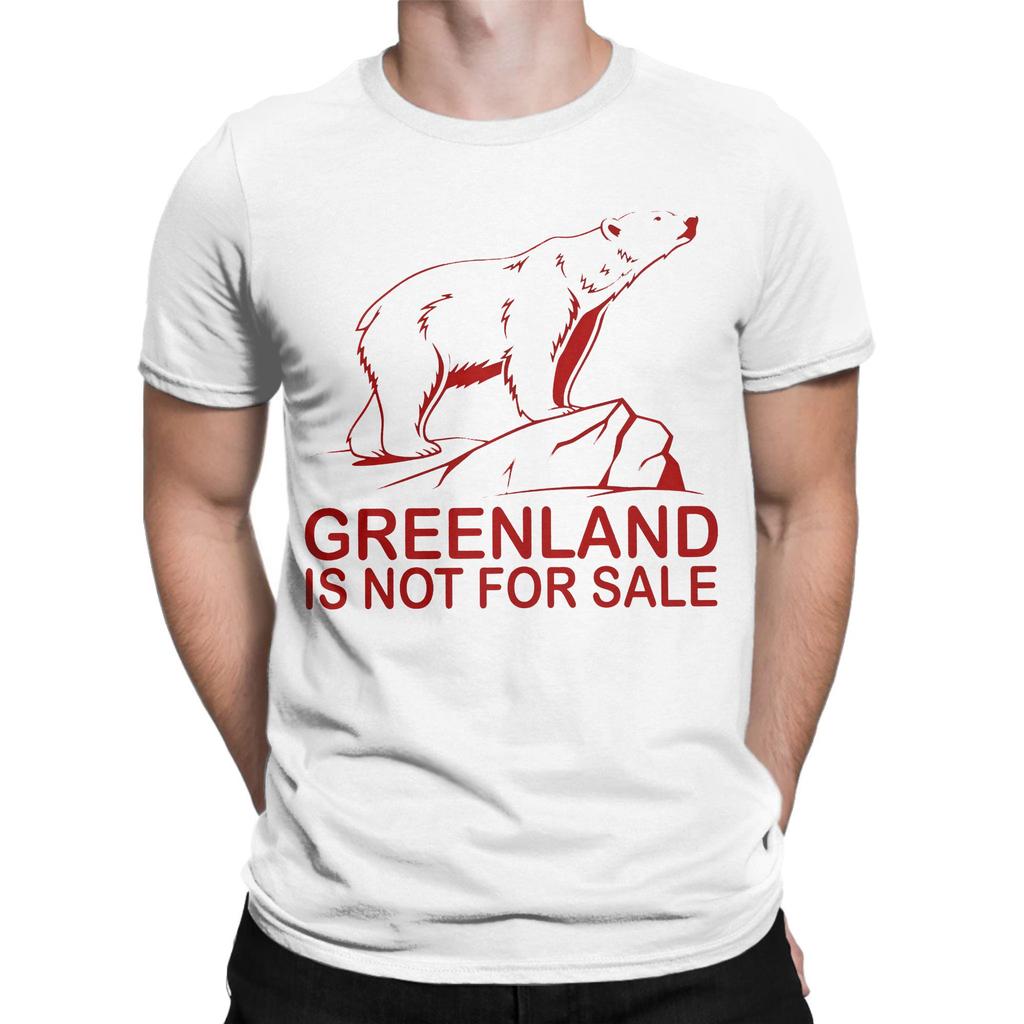 Men's Greenland Polar Bear Politics T Shirt  Pure Cotton Tops Leisure Short Sleeve Crew Neck Tee Shirt New Arrival T-Shirts