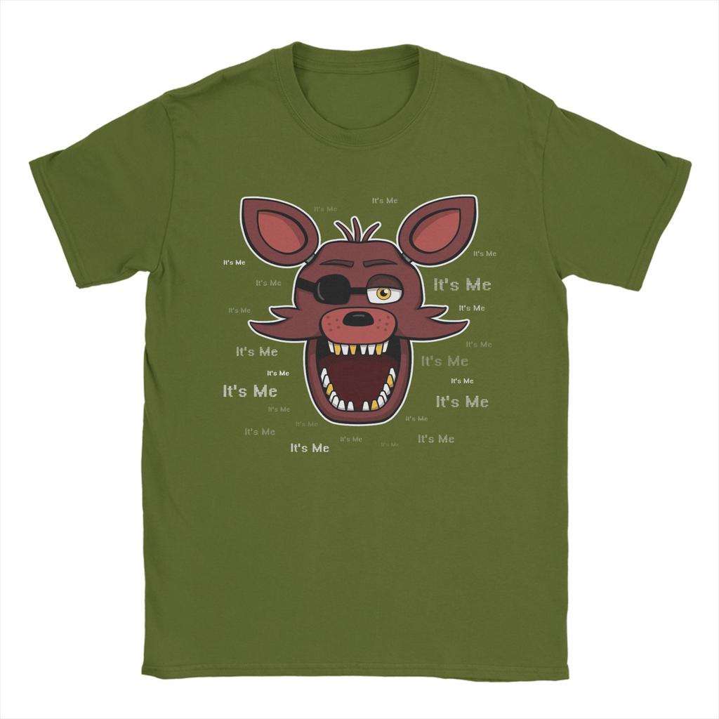 Vintage Freddyed Bonnie Game Foxy Its Me TShirts for Men Crew Neck 100 Cotton T Shirt  Short Sleeve Tees Printed Tops