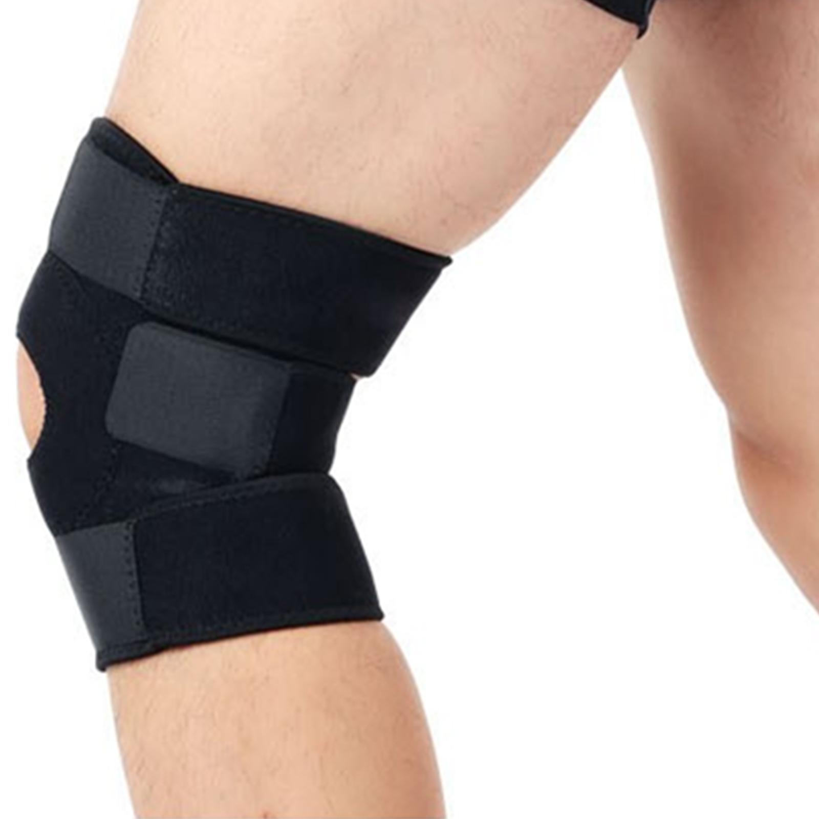 

1pc Adjustable Compression Knee Patellar Pad Tendon Support Sleeve Brace Men Women for Arthritis Pain, Injury Recovery, Running чорний