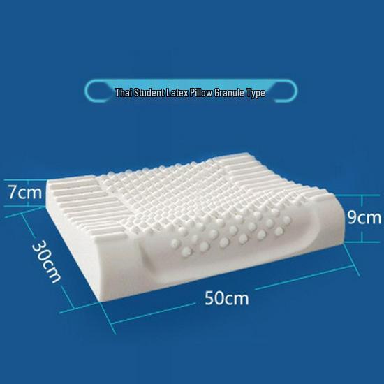 Thailand Natural Latex Neck Support Pillow for Home and Dorm - Massage & Sleep Aid