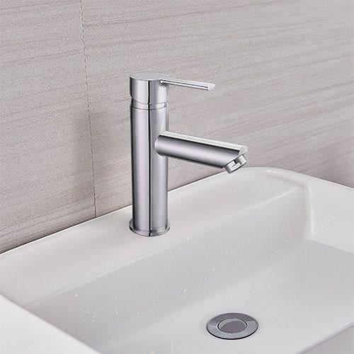 Mitigeur lavabo - EDOUARD ROUSSEAU - Dower - Cartouche céramique Ø 35 mm - Butée éco-stop - Aérateur réducteur de débit - Chromé