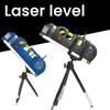Home Multi-function High Precise Laser Leveling Instrument Steel Ruler Straight Line Laser Level Aligner Vertical Measure Tape