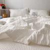 Korean Ruffles Quilted Summer Comforter Set Soft Skin-friendly Thin Blanket High Quality Princess Pleated Quilts