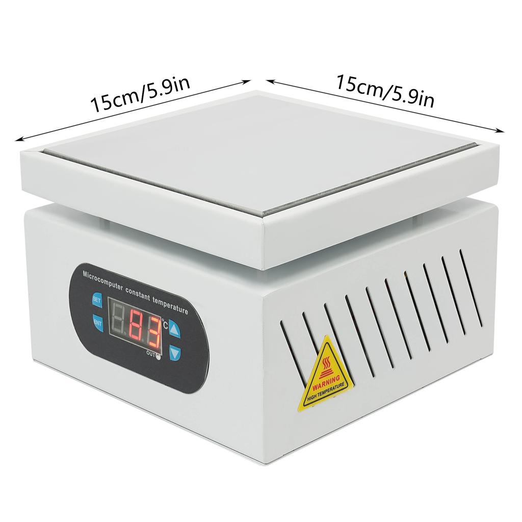 500W Microcomputer Electric Heating Plate Rework Soldering Preheat Station Welder 150X150mm 0-400°C