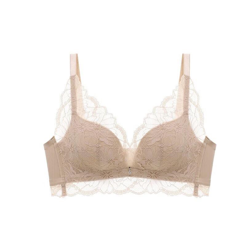 Ordifen Women's Wireless Bra, Push-Up Bra, Lace Antibacterial Brassiere, Gift for Girlfriend XB1533/XB1521