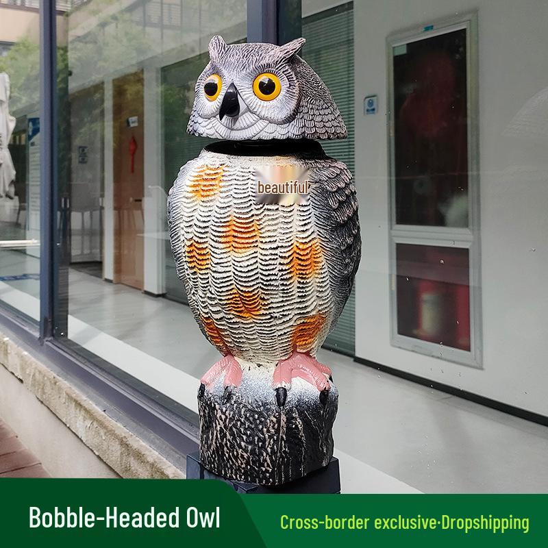 Outdoor Owl Bird Repellent and Mouse Deterrent Decorative Ornament