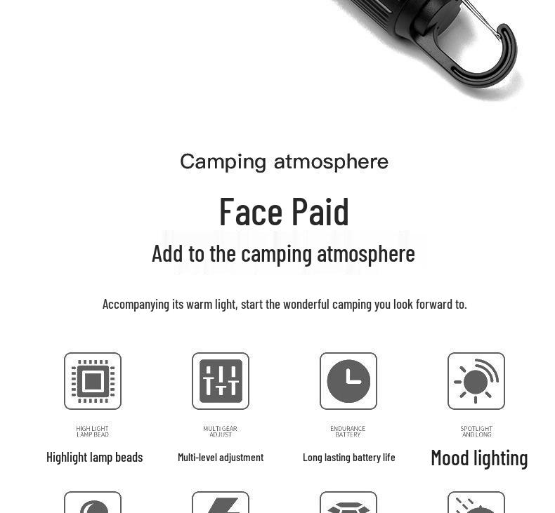 Best-Selling Solar Rechargeable Camping Light - Portable Spherical Tent Bulb