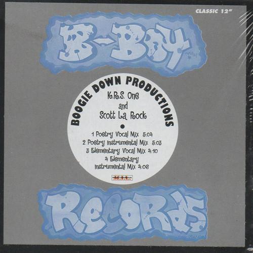 

12-дюймовая пластинка BOOGIE DOWN PRODUCTIONS - Poetry / Elementary BB1400 B-Boy Records 1997 US Рэп и хип-хоп/R&B Б/У
