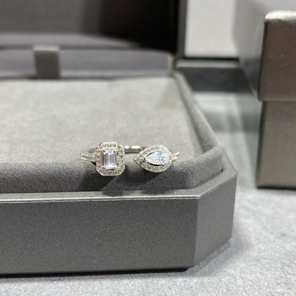 

2023 Популярный бренд Винтажные женские кольца Роскошные украшения для женщин Дизайнерские кольца Превосходное качество Модные классические кольца с бриллиантами 8 серебряный