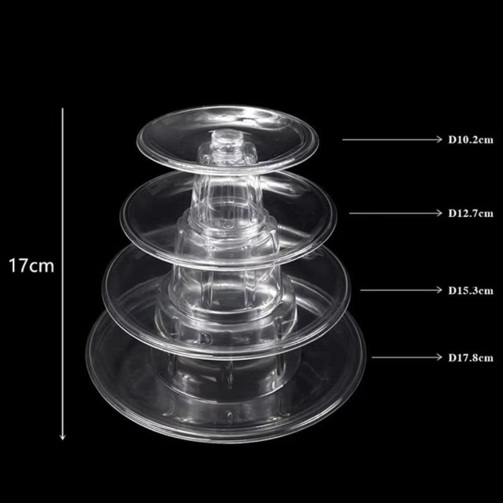 Stackable Cake Display Rack Transparent Dessert Display Rack New Macaron Tower Stand Baby Shower 4
