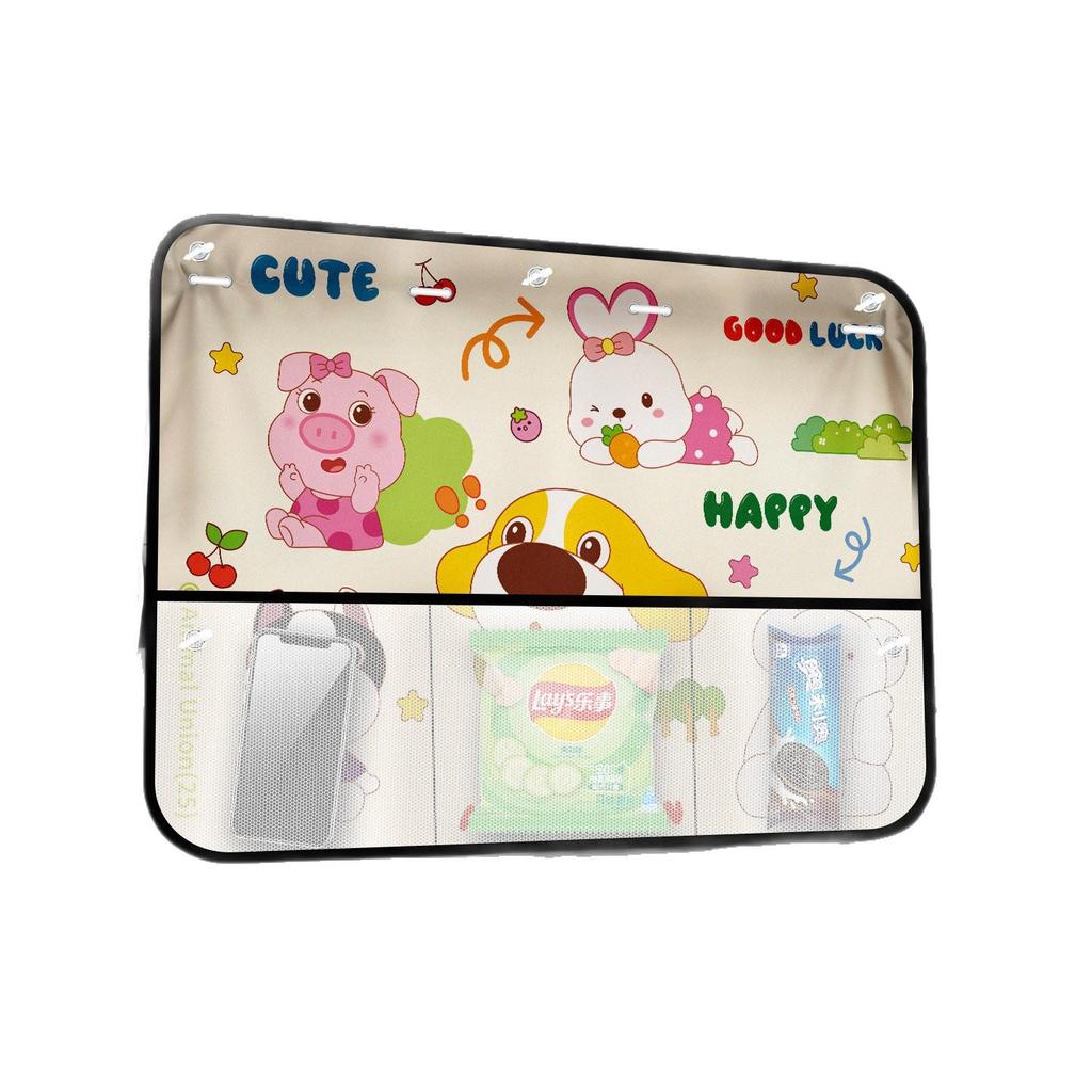 Frameless Baby Car Sunshade: Rear Seat Sliding Privacy & Sun Protection Window Curtain