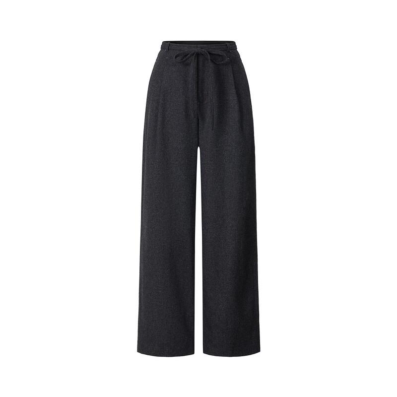 JOZAI Minimalist High-Waisted Pleated Wide-Leg Trousers