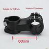 Mountain Road Fixed Gear Bicycle Handlebar Stem, Headset Compatible, 25.4/31.8mm Diameter, 38/60/80/90mm Length Options