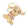 Rhinestone Keychain Unique Puppy Shape Design Rhinestone Keychain   Ornament for Bag Car Pendant