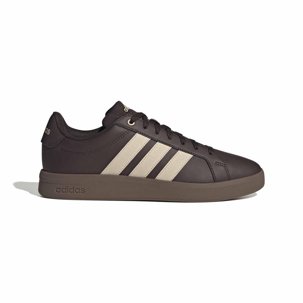 [Adidas] Grand Court Base 3.0 Sneakers, Unisex, Adult, OTL61 Aurora Coffee/Crystal Linen/Gum (KK4825), Size 26.5 cm