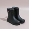 Women's Rain Shoes Rain Boots Medium Tube Velvet Warm Water Shoes Non-slip Waterproof Fashion Rubber Shoes