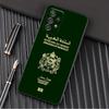 Morocco Flag passport Phone Case For Samsung Galaxy A57 A56 A37 A55 A36 5G A26 A54 A52 A35 A34 A25 A17 A16 A15 A07 06 Soft Cover