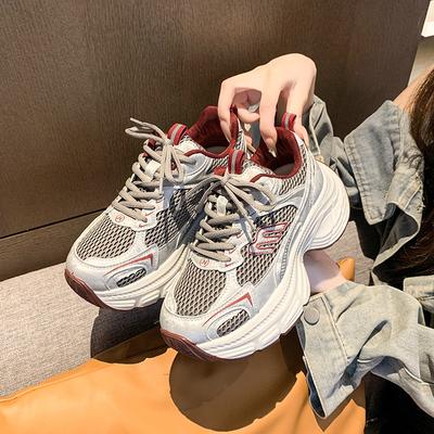 Thick-soled Dad Shoes Women's 2025 Autumn New Women's Shoes Are Popular, Soft Soles Are Not Tired, Versatile and Lightweight Soft-soled Sports Shoes