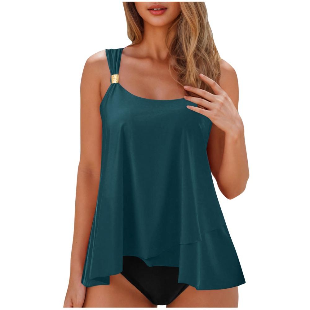 Costume da bagno a due pezzi europeo e americano Costume da bagno femminile Sexy Conservatore Nuovo Capelli