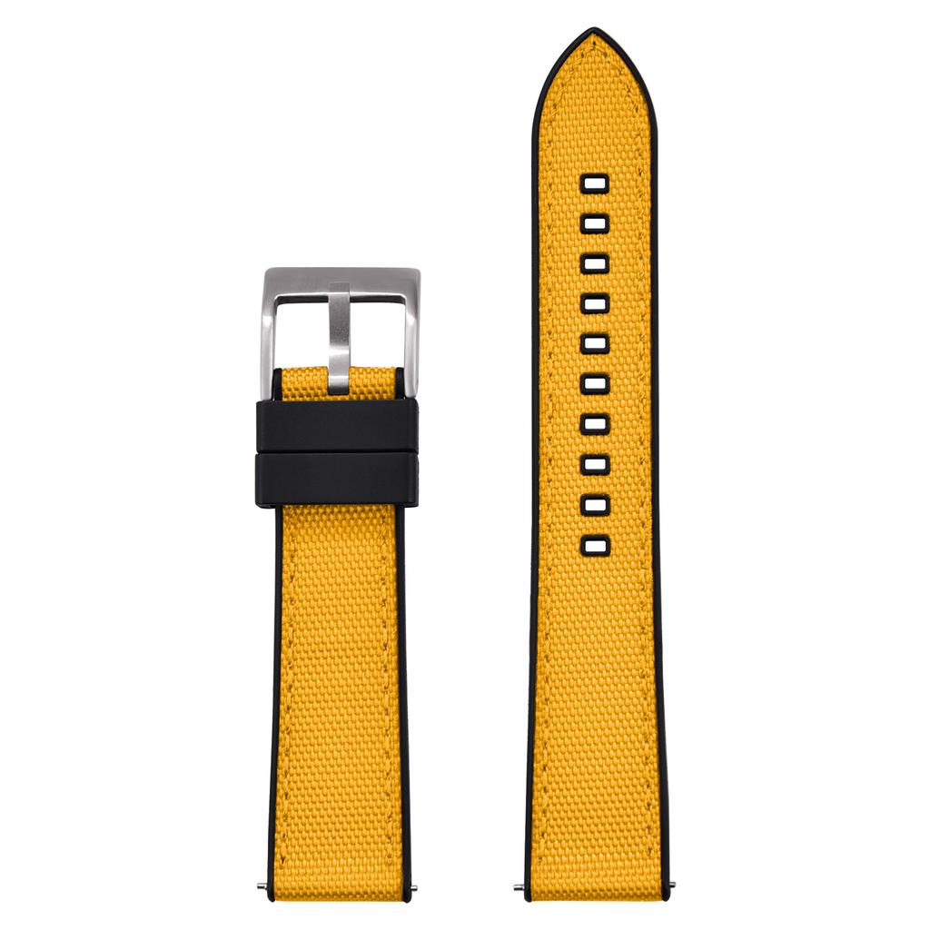 Premium Hybrydowy Nylon FKM Pasek do Zegarka 20mm 22mm Nowy Fluoro Guma FKM Nylonowe Paski do Zegarków Quick Release Dla Każdej Marki Zegarek Nurkowy