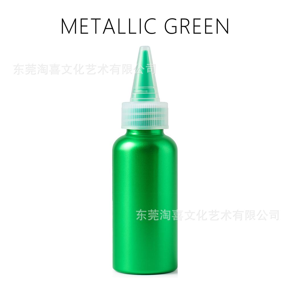 50ml Perleťová akrylová barva Voděodolný kovový umělecký pigment v mačkací lahvičce Potřeby pro DIY řemesla Malování na plátno