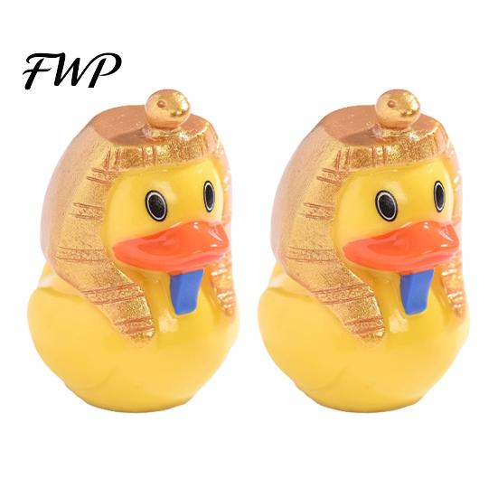 Ancient Egypt Style Duck Toy 2 Pcs Mini Resin Egyptian Figurine, Cute Tiny Sphinx Small Animal Figurine Pharaoh Figures for Home Office Table A