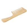 Bamboo Wide Tooth Comb with Handle Large Tooth Anti Static Curly Hair Shampoo Detangling Hair Comb