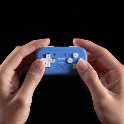 8BitDo Micro Bluetooth Gamepad Blauer Controller für Switch und Android - Switch, Ultrasmall