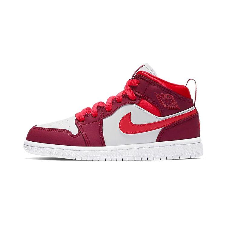 

Кроссовки Air Jordan 1 Mid PS True Berry Rush Pink Kids Purple White 640737-661