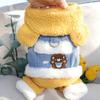 Winter Hundekleidung für kleine Hunde Bichon Teddy Zwergspitz Schnauzer Polyester Lässig Vierbeiner Winterstil Cartoon Stickerei