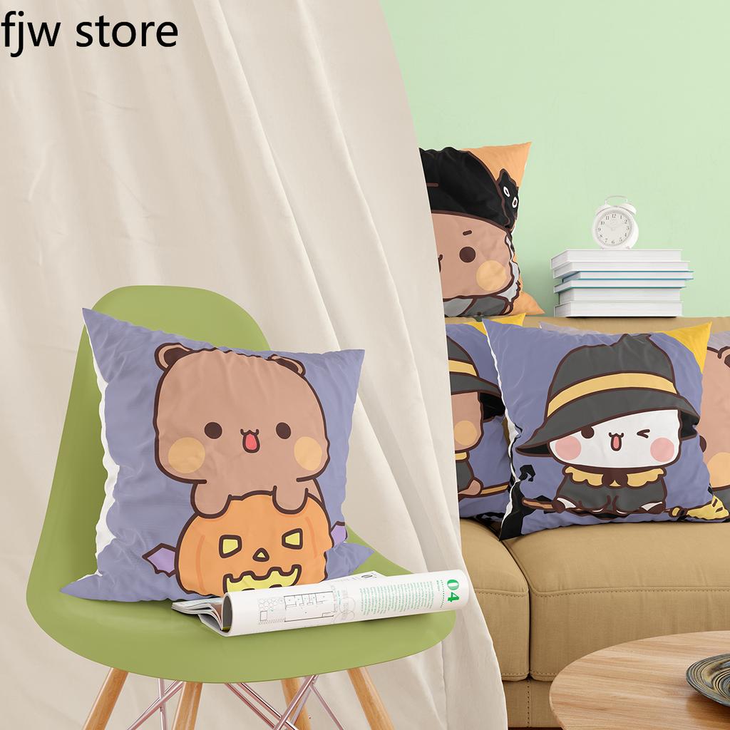 Halloween Decoration Throw Pillow Cover Cute Baby Panda Boob Cushion  Witch Vampire Pumpkin Party  Sofa Home
