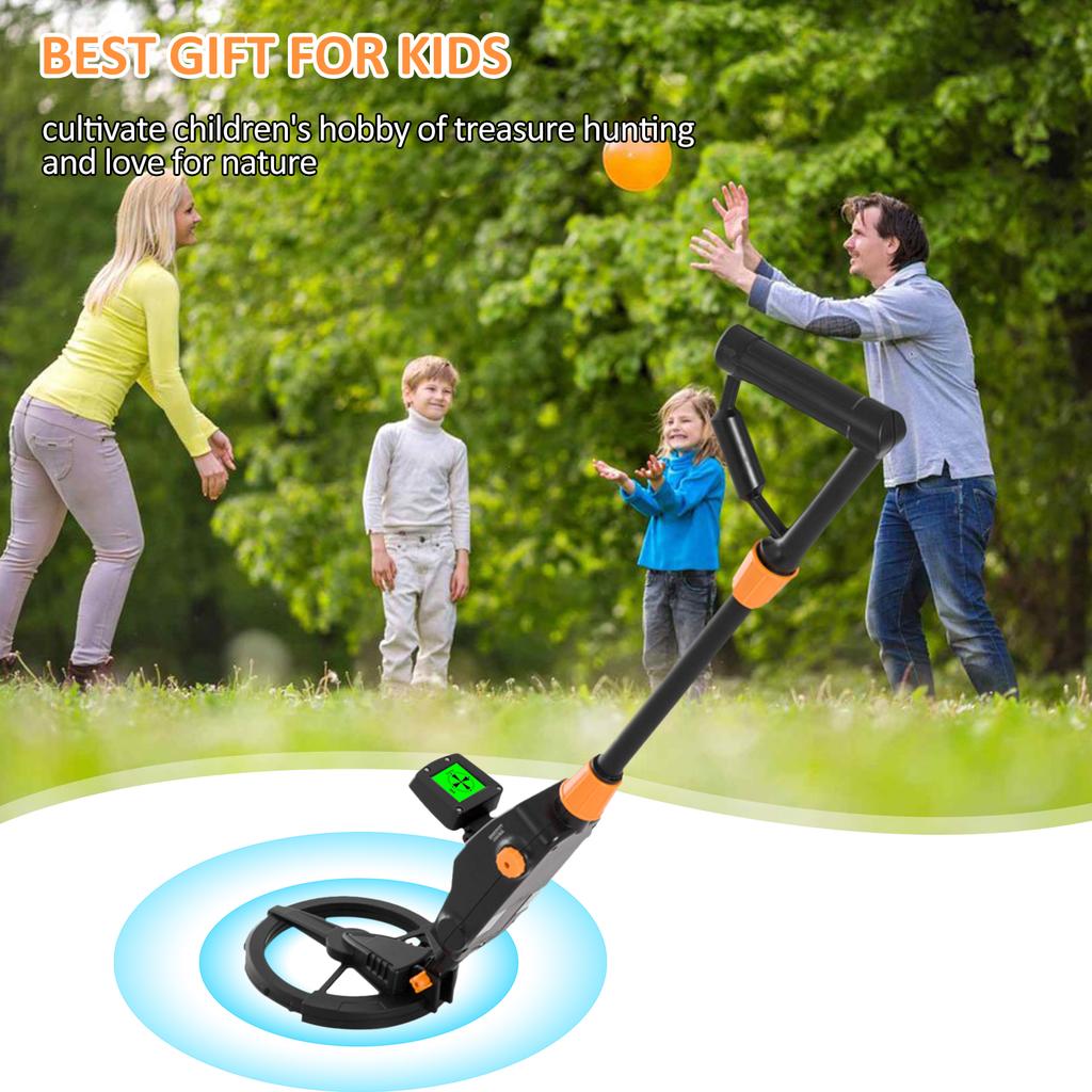 MD-1008A Metal Detector for Kids, Waterproof Search Coil Kids Metal Detector with LCD Display &   Stem, High Accuracy Professional Metal Dete