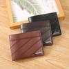 Men's Wallet Short Casual Fashion Simple Thin Leather Clip Blue Large Capacity Men's Wallet Card Bag Change Bag