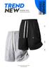 Trendy Men's Round Neck Plus Size T-Shirt & Shorts Set - Casual, Loose, Breathable Two-Piece.