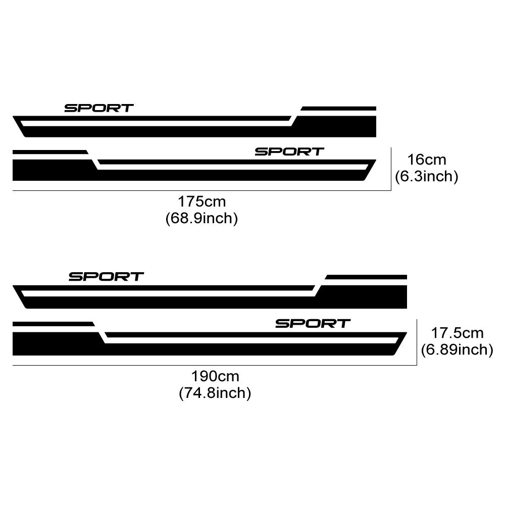 Car Stripe Style Side Stripes Body Stickers Decal Vinyl Film For Nissan Z-Cars 350Z 370Z Fairlady Z33 Z34 Styling Accessories