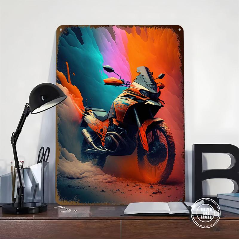 Motorcycle 890 ADVENTURE Metal Poster Customized Wall Art Retro Vintage Tinplate Signs for Man Cave Decoration Home Decor Items