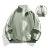 Giacca da Uomo Reversibile con Collo Alto - Trendy Marchio Americano per Abbigliamento Casual Primavera e Autunno.