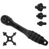 2 in 1 Bohrfutterschlüssel Ratsche und 4 in 1 Bohrfutterschlüssel Set 3 Größen 10mm 13mm 16mm für Bohrmaschinen