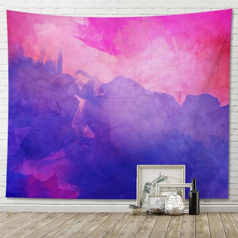 Tapestry Gradient Watercolor Background Home Living Room Decoration Hanging Cloth