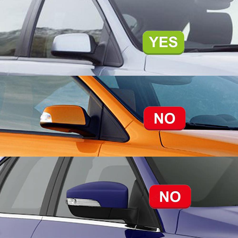 Car Rearview Mirror Cover Cap Carbon Fiber Look Rear View Cap Shell Ford Focus MK2 2006 2007 2008 Modified style